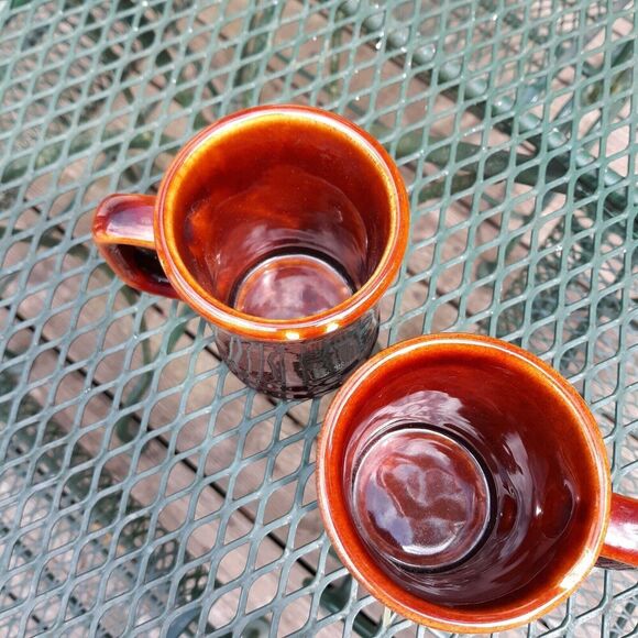Diversified Ceramics Company DCC Restaurant Ware Brown Coffee Mugs Set of 2 1976 - Picture 8 of 8
